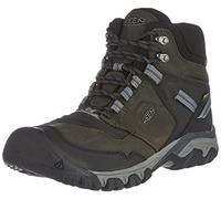 KEEN Herren Ridge Flex Mid Waterproof Wanderstiefel, Magnet/Black, 44.5 EU