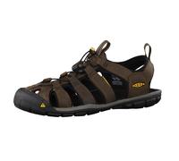 KEEN Herren CLEARWATER CNX LEATHER Sandale DUNKLE ERDE/SCHWARZ 42