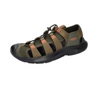 Sandale KEEN "SEANIK H2", Gr. 42,5, forest night, schwarz olive, Synthetik, sportlich, Schuhe (15748602-42,5) forest night, schwarz olive