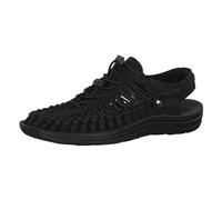 Keen Herren Uneek M Durchgängies Plateau Sandalen, Schwarz, Schwarz (Black), 45 EU