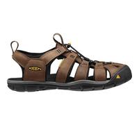 KEEN Herren CLEARWATER CNX LEATHER Sandale DUNKLE ERDE/SCHWARZ 42.5