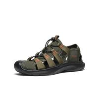 Sandale KEEN "SEANIK H2", Gr. 43, forest night, schwarz olive, Synthetik, sportlich, Schuhe (15748602-43) forest night, schwarz olive