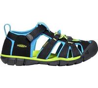 KEEN Jungen Sandalen Seacamp II CNX BLACK/BRILLIANT BLUE - Gr. - 37