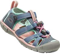 KEEN Kinder Sandalen Seacamp 2 CNX Unisex – Flint Stone/Ocean Wave – Größe 29 EU