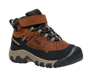 Keen - Kid's Targhee IV Mid WP - Wanderschuhe, Gr. 31, braun/schwarz (Bison/Brindle)