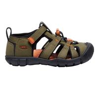 KEEN Unisex-Kinder Seacamp 2 CNX Geschlossene Zehensandalen, Dark Olive/Gold Flame, 9 Little Kid