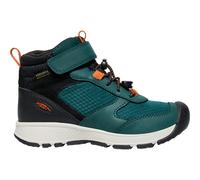Keen - Youth's Skua Mid WP - Wanderschuhe, Gr. 35, schwarz (PonderosaPine/GoldFlame)