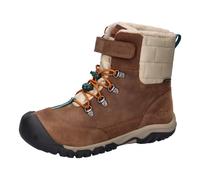 Winterstiefel KEEN "KANIBOU WP", Damen, Gr. 39, schwarz earth, roasted pecan, Leder, Textil, Schuhe Winterstiefel, Winterschuhe, Winterboots, Snowboots, wasserdicht (10709556-39) schwarz earth, roaste