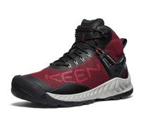 KEEN Men's Nxis Evo Mid Height Waterproof Fast Packing Hiking Boots, Merlot/Black, 41 EU