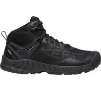 Outdoorschuh KEEN "NXIS EVO MID WP" Gr. 41, schwarz (triple black) Schuhe Herren wasserdicht (70960452-41)