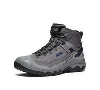 KEEN Men's Targhee 4 Mid Height Durable Comfortable Waterproof Hiking Boot, Steel Grey/Coronet Blue, 44.5 EU