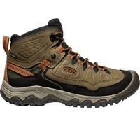 KEEN Men's Targhee 4 Mid Height Durable Comfortable Waterproof Hiking Boot, Sea Turtle/Roasted Pecan, 47 EU