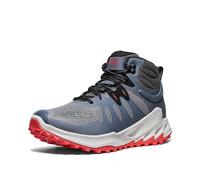 KEEN Men's Zionic Mid Height Waterproof All Terrain Hiking Boots, Steel Grey/Poppy Red, 47 EU