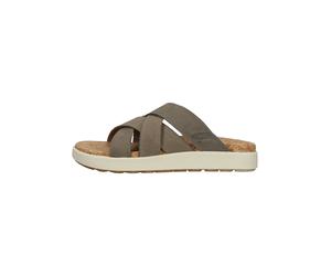 Keen Pantoletten Leder/Textil Dunkelbraun - 39,5