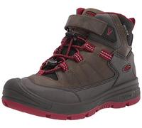 KEEN Redwood MID WP-Y Hiking Boot, Steel Grey/Red Dahlia, 37 EU