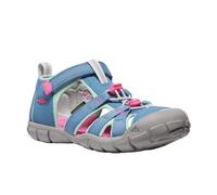 KEEN Mädchen Seacamp Ii CnxClosed Toe Sandalen, Coronet Blue Hot Pink, 9 UK Child