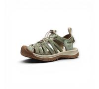 Keen Sandale Whisper (wasserdicht, Schnellschnürsystem, für leichte Wanderungen) grün/braun Damen, Größe Euro (US) 38,5 (8)