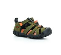 Keen Sandale Seacamp II CNX (Synthetik/Textil, Schnellschnürsystem mit Klettverschluss) olivegrün Kinder, Größe Euro (US) 32/33 (1)