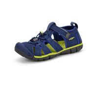 Keen Kids Seacamp II CNX Blue Depths - Chartreuse, Größe EU 36 - Sandale, Farbe Blau