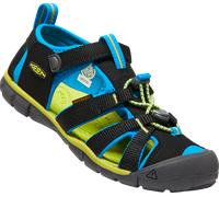 Keen Kinder-Sandalen Seacamp 2 CNX Unisex Schwarz/Brilliant Blue EU 31