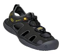 KEEN Herren Solr Sandalen, Black/Gold, 42.5 EU