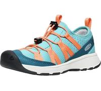 KEEN Motozoa Unisex-Kinder-Sneaker, bequem, einfach anzuziehen, atmungsaktiv, leicht, Legion Blue/Tangerine, 7 Big Kid