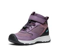 KEEN Unisex-Child Skua Mid Waterproof Hiking Boots, Black Plum/Plum Perfect, 32/33