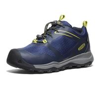 KEEN Unisex-Child Wanduro Low Waterproof Sneakers, Sky Captain/Evening Primrose, 30