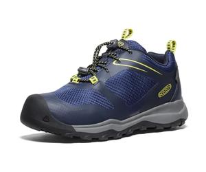 KEEN Unisex-Child Wanduro Low Waterproof Sneakers, Sky Captain/Evening Primrose, 30