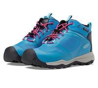 KEEN Unisex Kinder Wanduro Mid Waterproof Wanderstiefel, Fjord Blue Fuchsia Purple, 24 EU