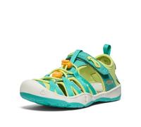 Sandale KEEN "MOXIE SANDAL", Gr. 36, bright aqua, bright marigold, Synthetik, sportlich, Schuhe (75325736-36) bright aqua, bright marigold