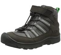KEEN Unisex Kinder Hikeport 2 Sport Mid Wasserdichter Wanderschuh, Schwarz, irisches Grün, 8 UK Child