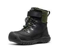 KEEN Unisex Kinder Kanibou wasserdichte Schneestiefel, Schwarz, Bronze, Grün, 11 UK