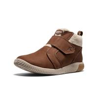 Winterstiefel KEEN "KNX MIDDIE", Damen, Gr. 31, braun (bison, safari), Leder, Synthetik, Schuhe Winterstiefel, barfuß inspiriert,flexible flache Sohle (72012602-31) bison, safari