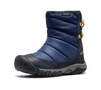 KEEN Unisex-Kinder Puffrider wasserdichte Schneestiefel, Naval Academy/Mango Mint, Größe 36