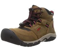 KEEN Unisex-Kinder Ridge Flex Mid wasserdichte Wanderstiefel, Bison-Roter Teppich, 31 EU