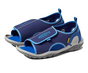KEEN Unisex Kinder-Sandale Knotch River mit offenem Zehenbereich, Helles Kobaltblau, 36 EU