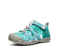KEEN Unisex-Kinder Seacamp 2 CNX Geschlossene Zehensandalen, Bright Aqua/Giggle Pink, 3 Big Kid