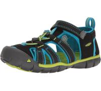 Keen Unisex-Kinder Seacamp Ii Cnx Durchgängies Plateau Sandalen, Schwarz (Black/blue Danube), 38 EU