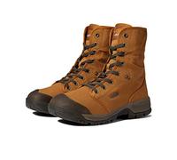 KEEN Utility Men’s Roswell Mid Soft Toe Canvas Work Boots, Almond/Black Olive, 7 2E (Wide) US