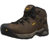 Keen Utility Men's Detroit XT Mid Steel Toe Waterproof Industrial Boot, Cascade Brown/Bronze Green, 13 2E US