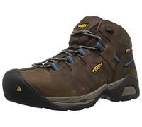 keen utility Men's Detroit XT Mid Steel Toe Waterproof Industrial Boot, Cascade Brown/Orion Blue, 15 2E US