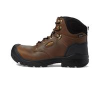 KEEN Utility Men's Independence 6” Composite Toe Waterproof Work Boots, Dark Earth/Black, 13