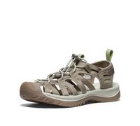 KEEN Whisper Damen-Sandalen mit geschlossener Zehenpartie, langlebig, bequem, leicht anzuziehen, waschbar, Abenteuer-Sandalen, Timberwolf/Estragon, 42 EU