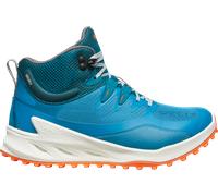 KEEN Zionic Damen-Wanderstiefel, mittelhoch, wasserdicht, für jedes Gelände, Fjord Blue/Tangerine, 39.5 EU