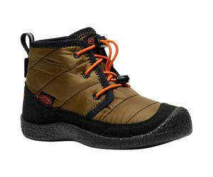 Keen - Youth Howser II Chukka WP - Winterschuhe, Gr. 34, schwarz/braun (DarkOlive/GoldFlame)