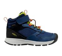 Keen - Youth's Skua Mid WP - Wanderschuhe, Gr. 35, blau (NavalAcademy/RogueGreen)
