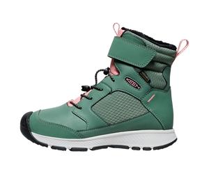 Keen - Youth's Skua Winter WP - Winterschuhe, Gr. 32-33, grün (DarkForest/RoseElegance)
