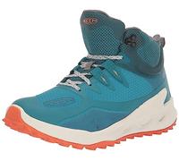 KEEN Damen Zionic Mid Height Waterproof All Terrain Hiking Boots, Fjord Blue/Tangerine, 39.5 EU