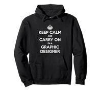 Keep Calm and Carry On I'm a Graphic Designer - Lustig Pullover Hoodie